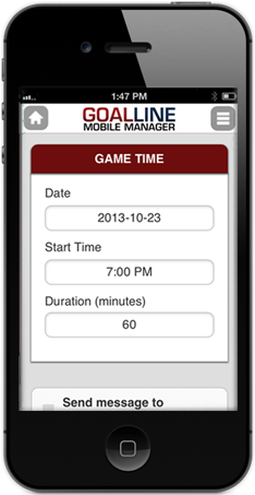 GOALLINE Manager's App